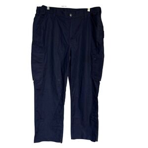Carhartt Mens Navy Blue Carpenter  Pants Utility‎ Pockets Size 38x28